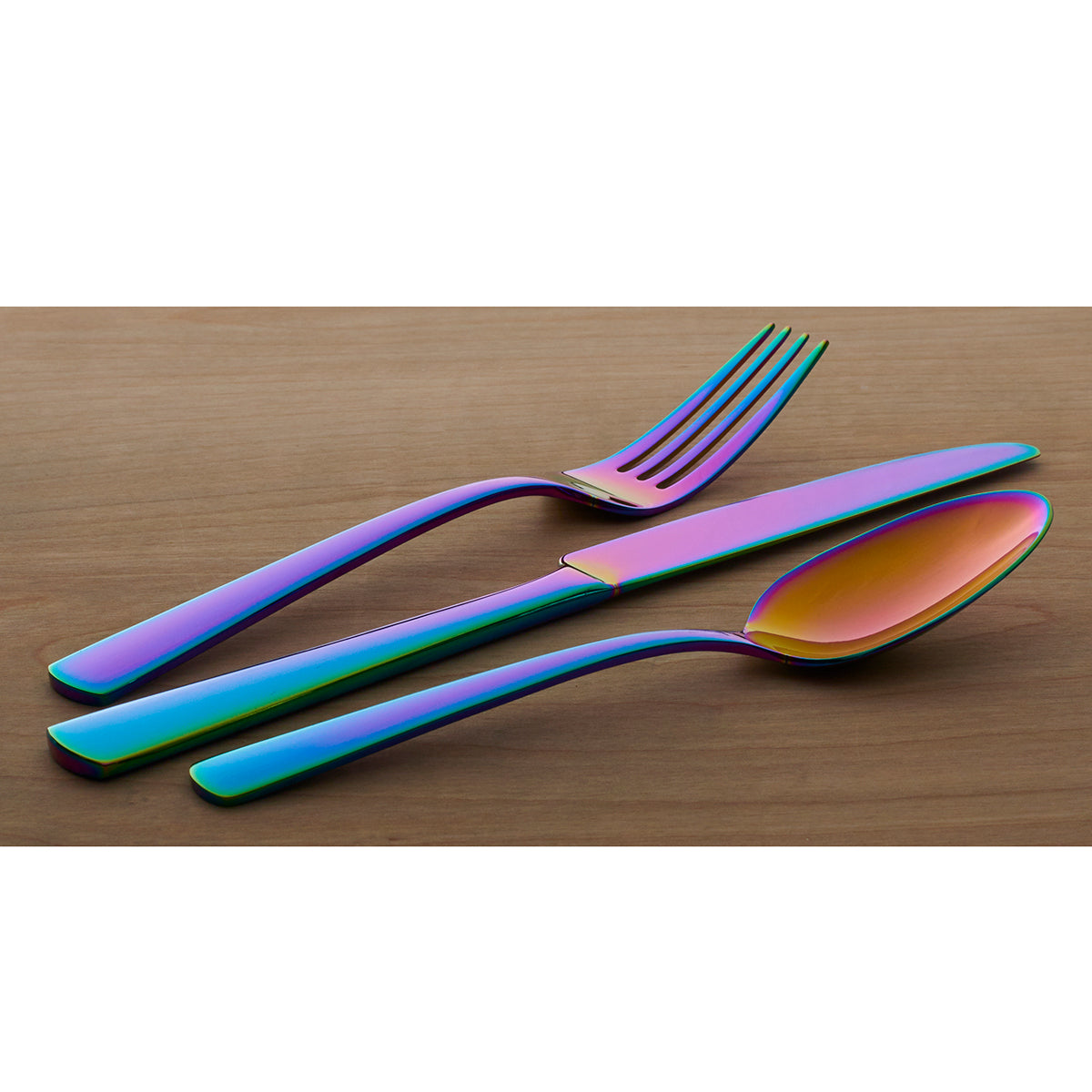 Aptitude Rainbow 23 Piece Everyday Flatware Set