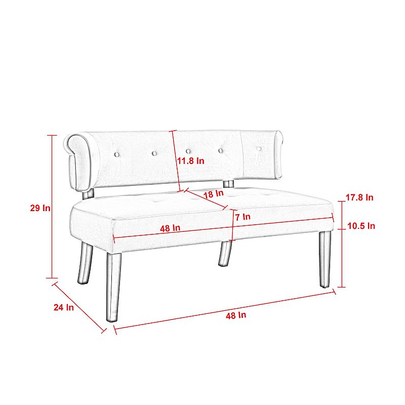 Bronson Bench Upholstered