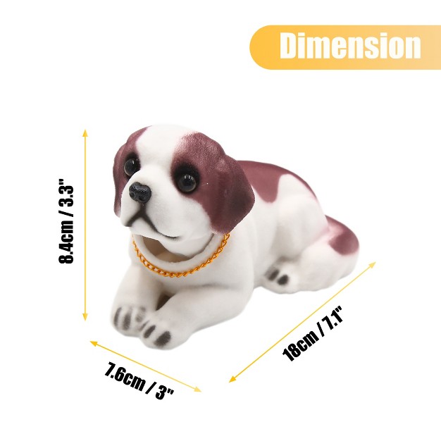 Unique Bargains Car Dashboard Decor Nodding Dog Ornaments Bobble Head Shaking Head Dog