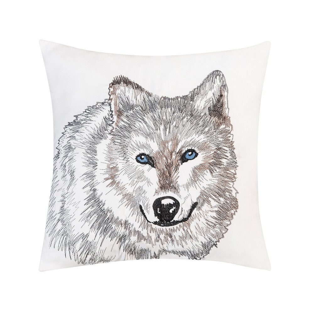 Wolf Portrait Pillow