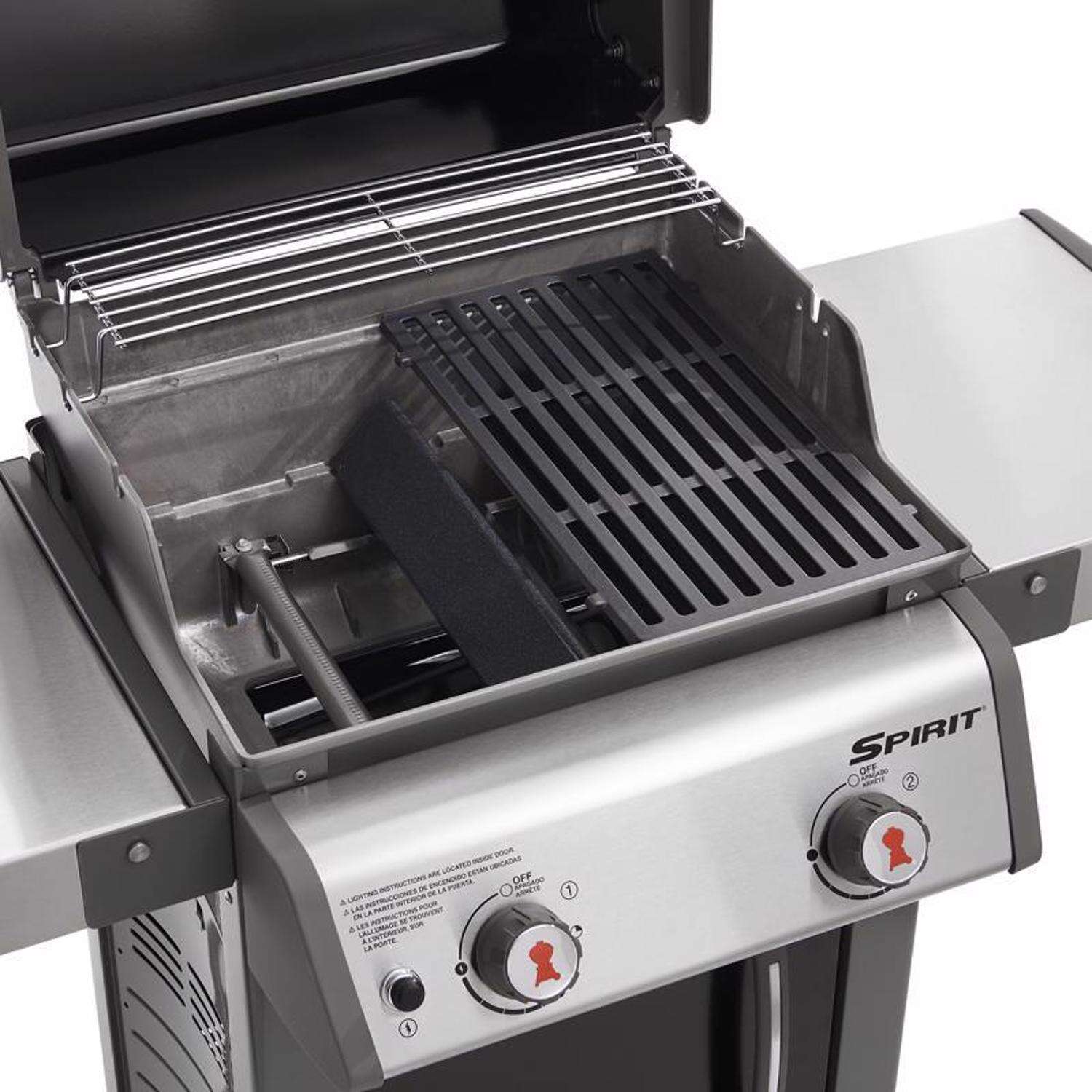 Weber Spirit E-210 2-Burner Propane Gas Grill， Black