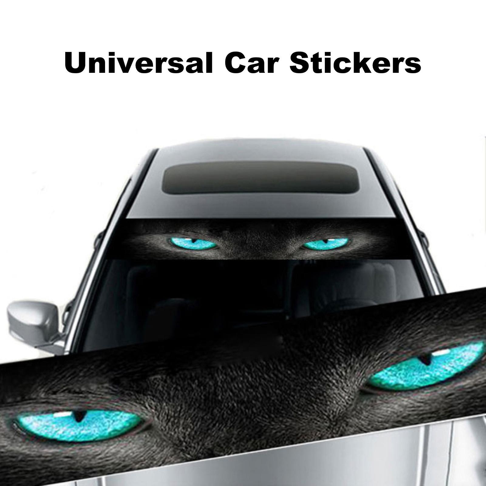 Blue Eyes Car Front Windshield Sticker， Rear Block Sunshade Sticker Decoration 3d Stereoscopic Cat Eye Car Sticker Car Decoration Stickers