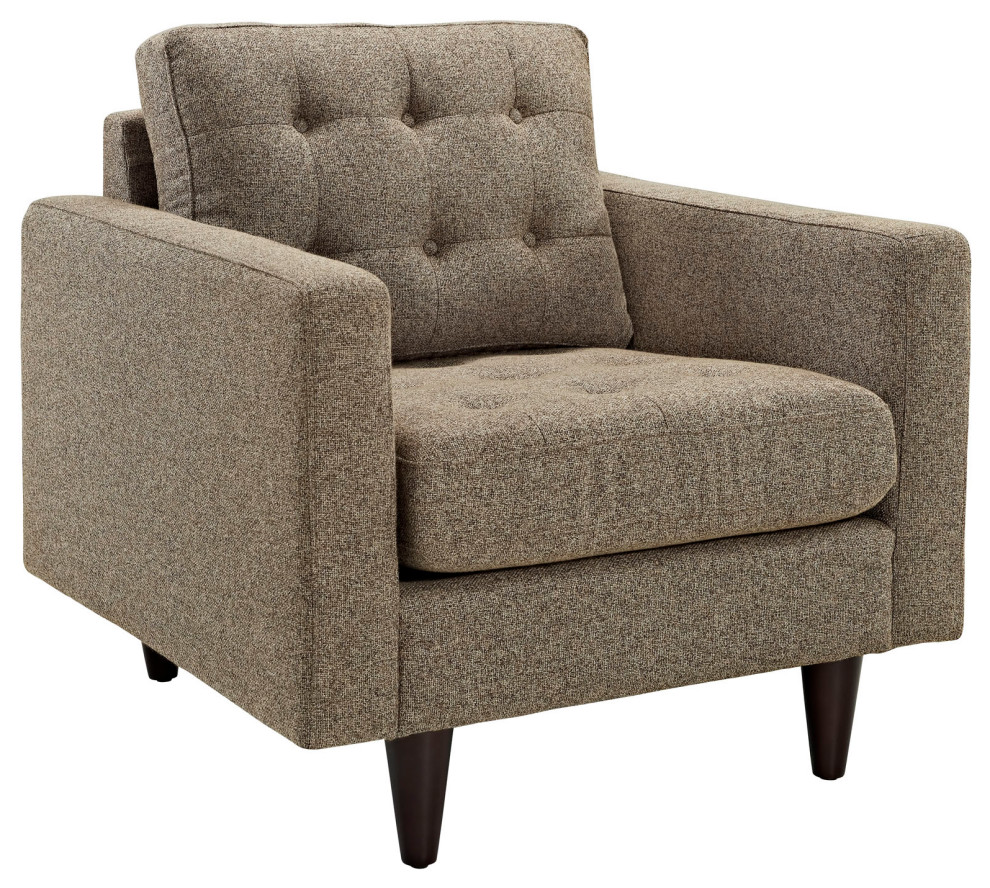 Empress Upholstered Fabric Armchair   Midcentury   Armchairs And Accent Chairs   by Modway  Houzz