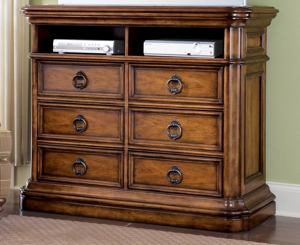 Pulaski San Mateo Media Chest   Traditional   Entertainment Centers And Tv Stands   by Emma Mason  Houzz