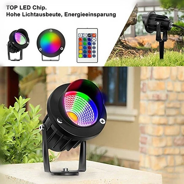 10W LED Wall Lights Landscape Spotlight Outdoor Lawn Yard Garden Lamp