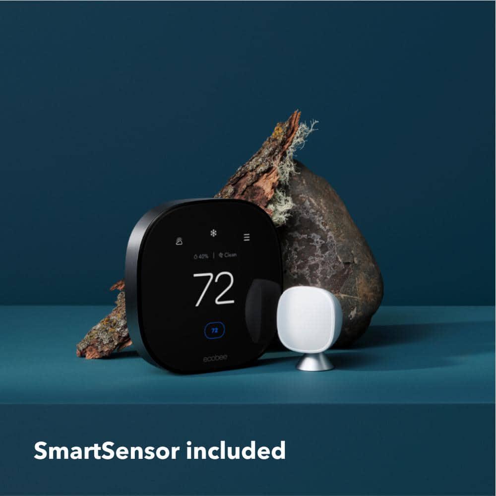 ecobee Smart Thermostat Premium with Smart Sensor and Air Quality Monitor Wifi Works with Siri Alexa Google Assistant