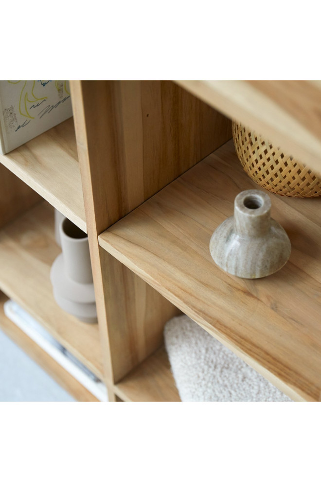 Solid Teak Bookcase  Tikamoon Miho   Transitional   Bookcases   by Oroa   Distinctive Furniture  Houzz