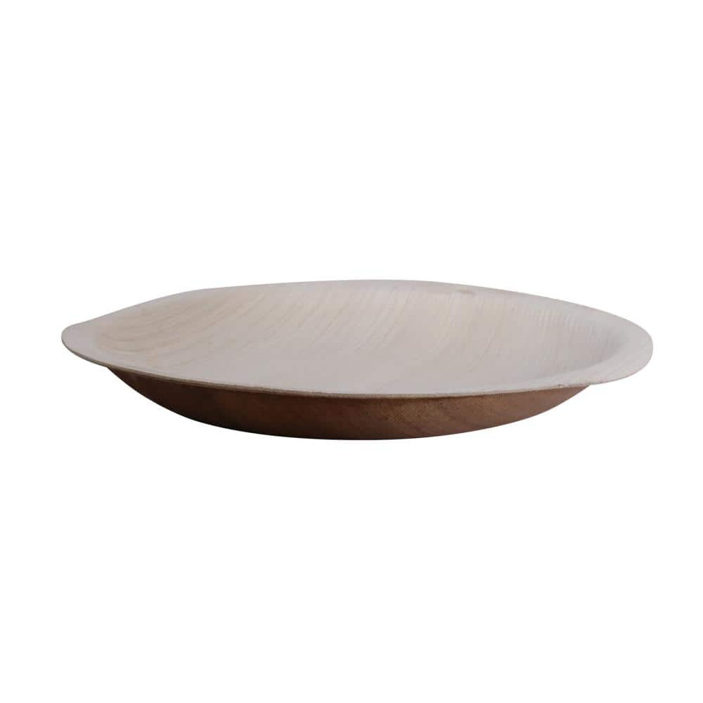 5.5 fl. oz. Tan Areca Leaf Round Bowl (Set of 25) 48522