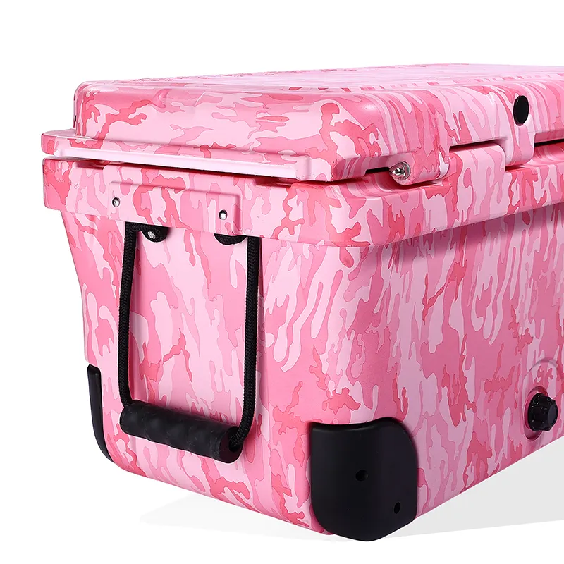 Custom camouflage hard cooler outdoor large capacity coolers box refrigeration Hiking Fishing Camping hard cooler