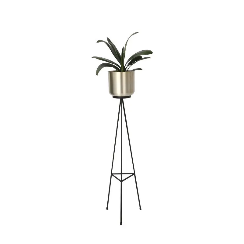 Home simple 3 layer foldable balcony Flower Stand Potted Plant Stand of metal planters