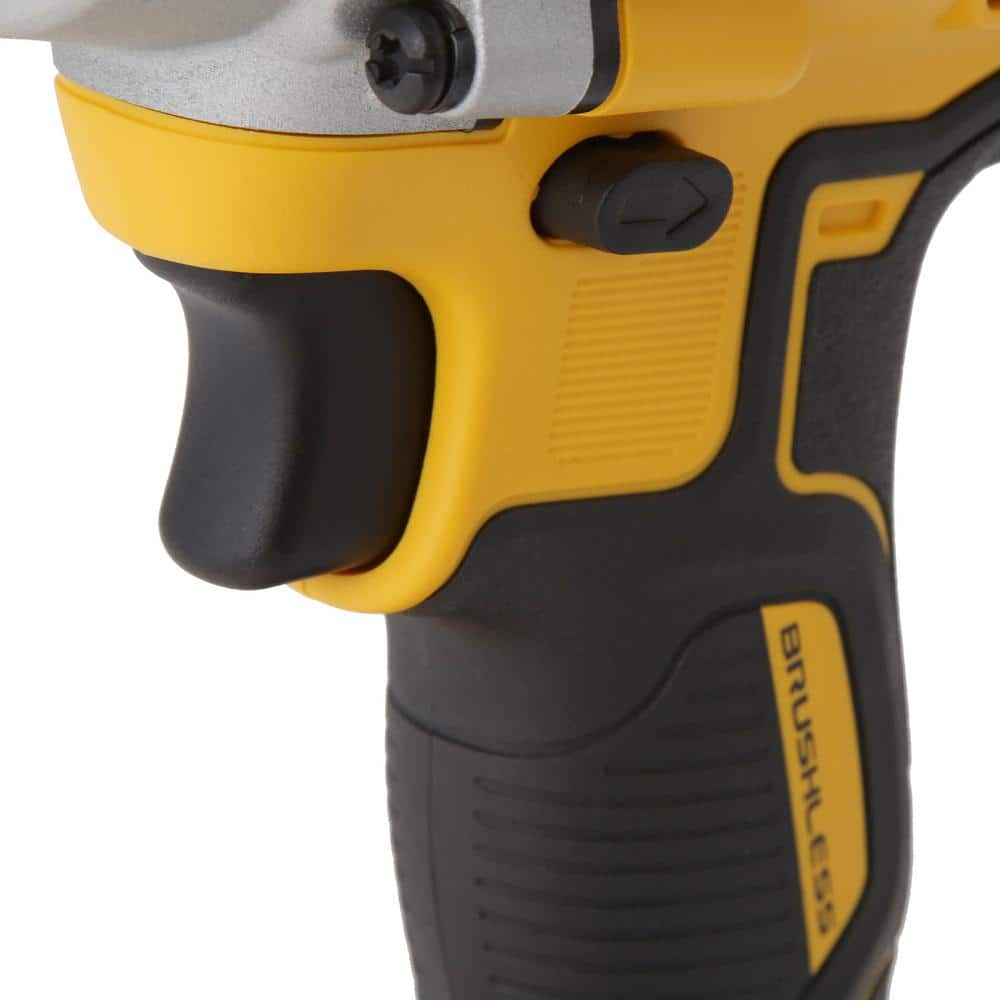 DEWALT 20V Lithium-Ion Cordless Brushless 1/2 in. Impact Wrench Kit, (1) 4.0Ah Battery, and Charger DCF894M1