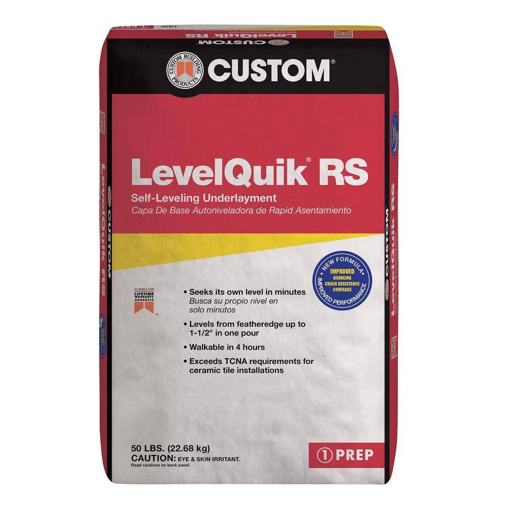 Custom Building Products LevelQuik RS 50 lb. IndoorOutdoor Self-Leveling Underlayment LQ50