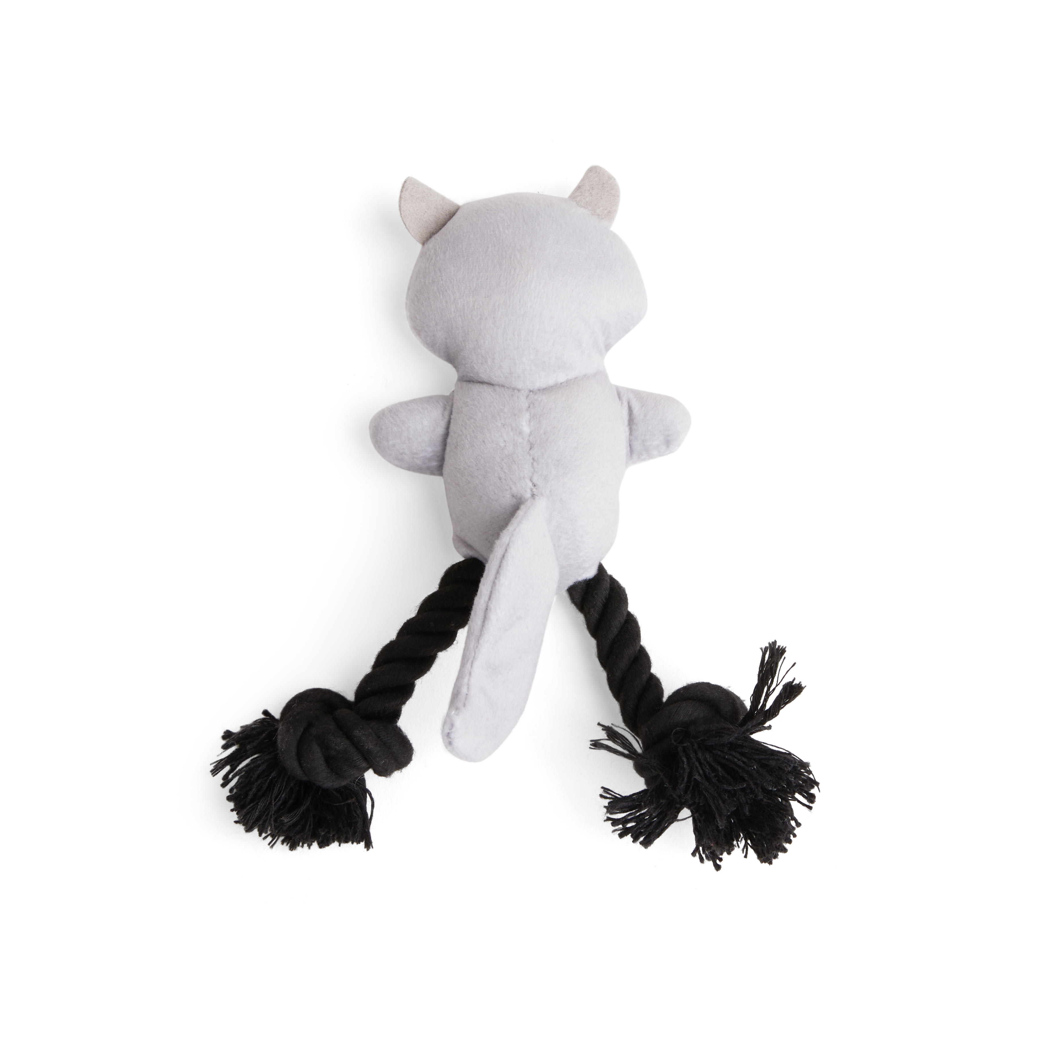 Petco Plush Racoon with Rope Dog Toy， Small