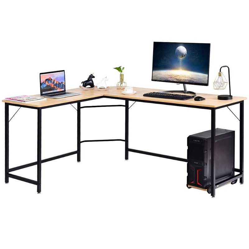 L Shaped Desk Corner Computer Desk PC Laptop Gaming Table Workstation