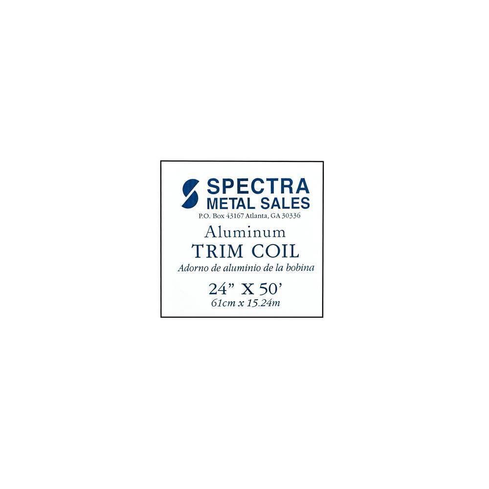 Spectra Metals 24 in. x 50 ft. Bright White Aluminum Trim Coil 280WHITEHD