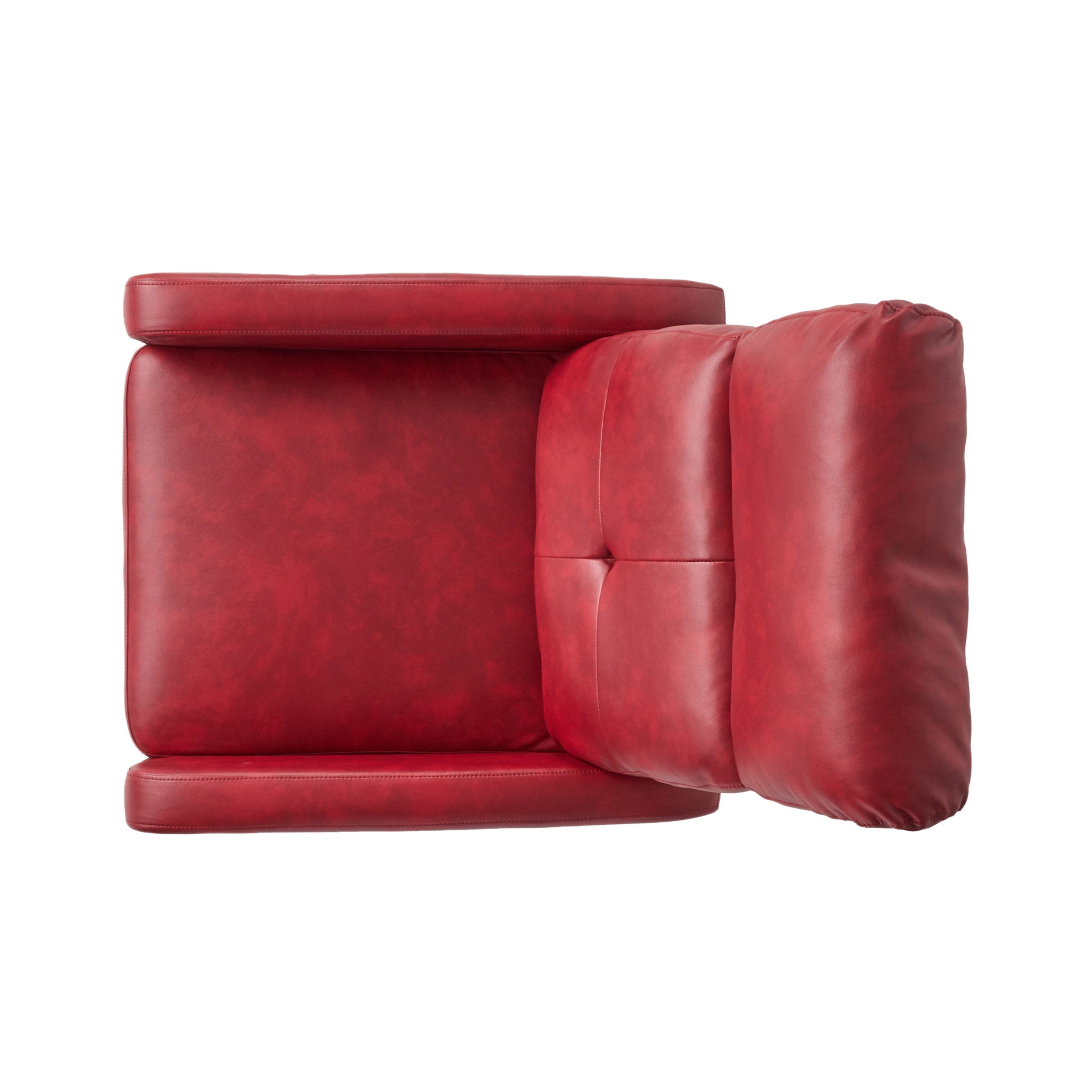 Teyana Contemporary Pillow Top Leather Recliner