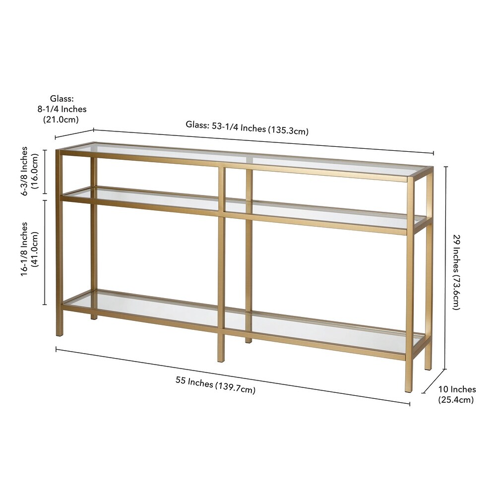 Silver Orchid Galeen Console Table