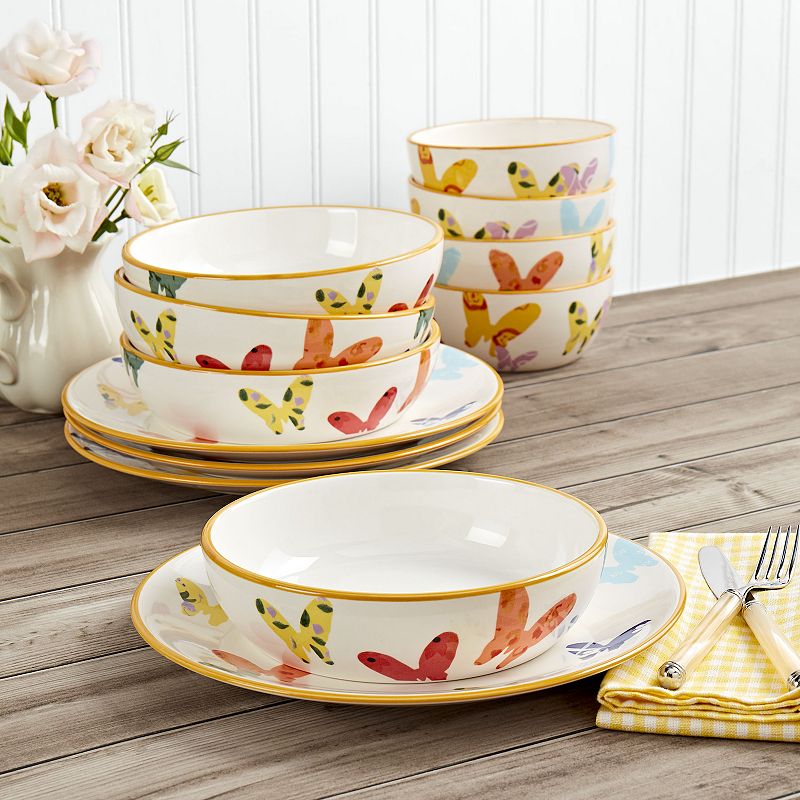 Dolly Parton 12-pc. Mariposa Dinnerware Set