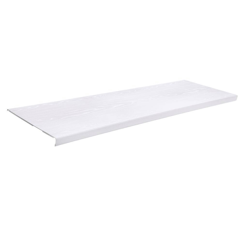 Everbilt 4 ft. x 16 in. Decorative Shelf Cover - White 90340