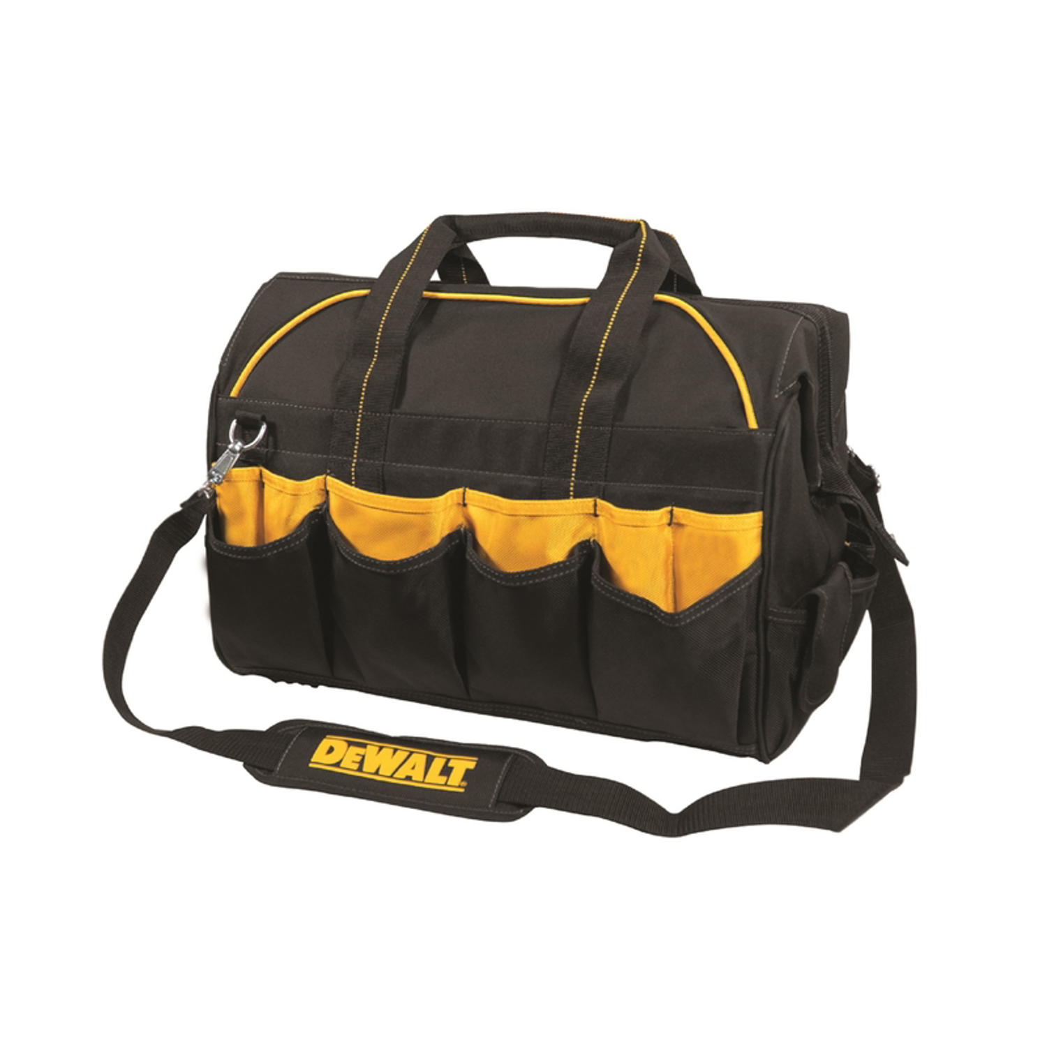 DeWalt 4.5 in. W X 19 in. H Polyester Tool Bag 42 pocket Black/Yellow 1 pc