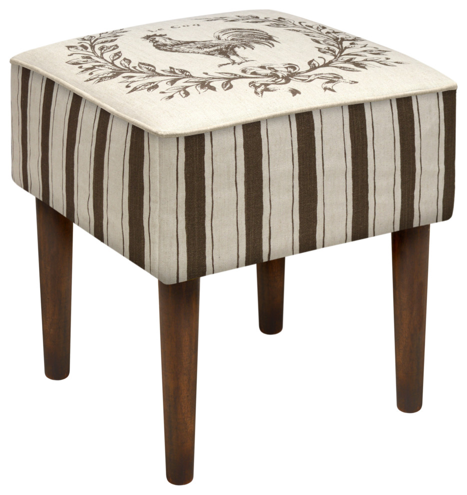 Rooster Modern Vanity Stool   Farmhouse   Vanity Stools And Benches   by 123 Creations  Houzz