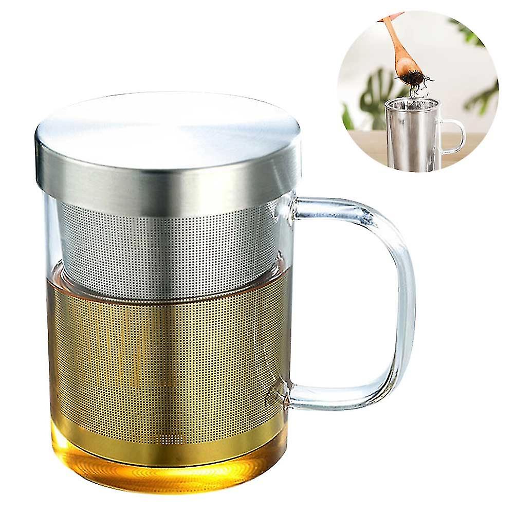 Glass Teapot With Infuser， Loose Leaf Teapot With Infuser， Glass Tea Kettle With Stainless Steel Infuser For Loose Leaf and Blooming， Glass Teapot