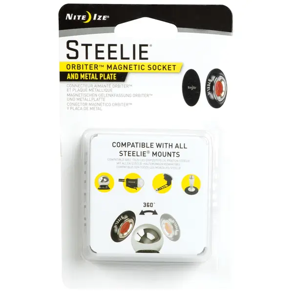 Nite Ize Steelie Orbiter Magnetic Socket and Metal Plate