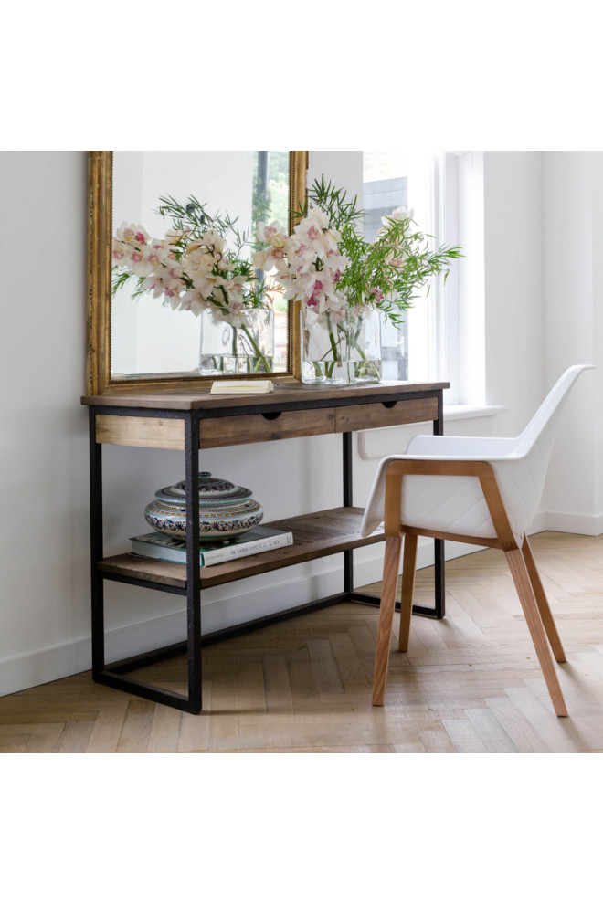 Industrial Elm Side Table  Rivièra Maison Shelter Island   Industrial   Side Tables And End Tables   by Oroa   Distinctive Furniture  Houzz