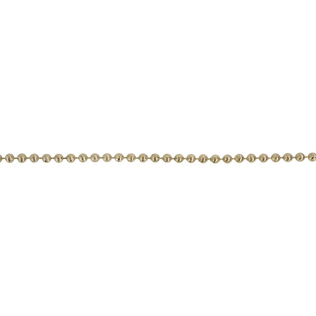 Northlight 15 x27 Gold Lame Beaded Artificial Christmas Garland Unlit