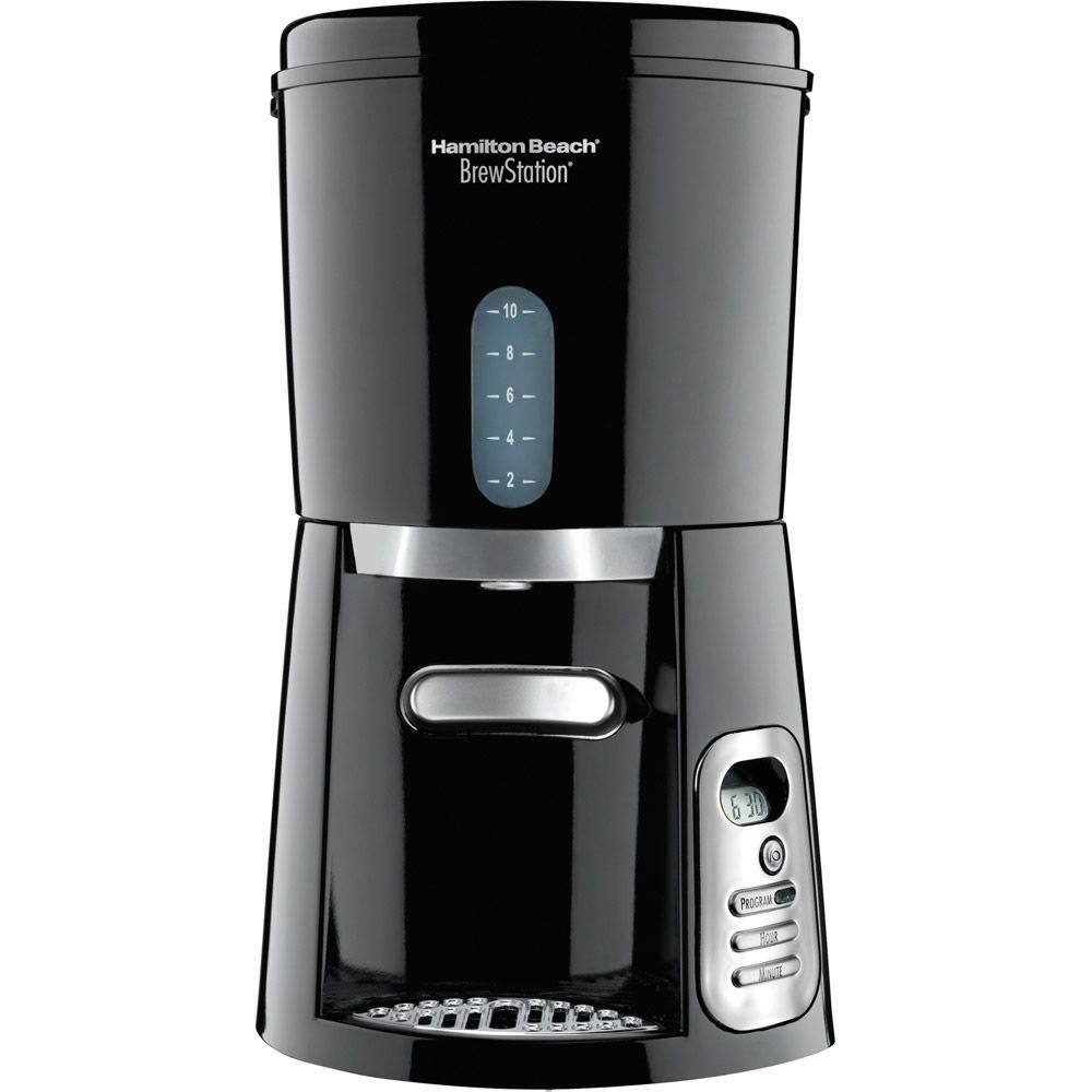 Hamilton Beach BrewStation 10-Cup Black Coffeemaker 47380