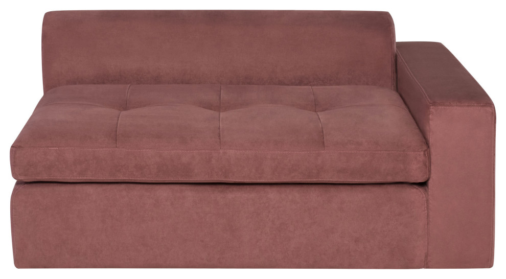 Lola Chianti Microsuede Fabric Modular Sofa  Hgsn349   Contemporary   Armchairs And Accent Chairs   by Kolibri Decor  Houzz