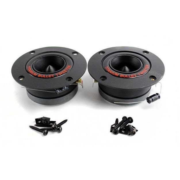 300w Pro Horn Car Audio Tweeters Speaker Titanium 4 Pairs