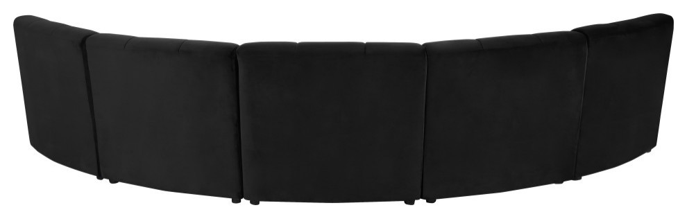 Limitless Modular Velvet 1 Piece Sectional   Transitional   Sectional Sofas   by Meridian Furniture  Houzz