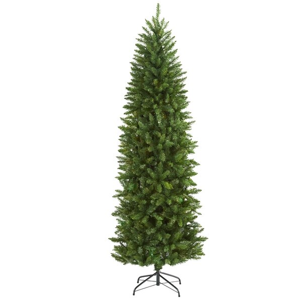 6.5' Slim Green Mountain Pine Artificial Christmas Tree with 851 Bendable Branches