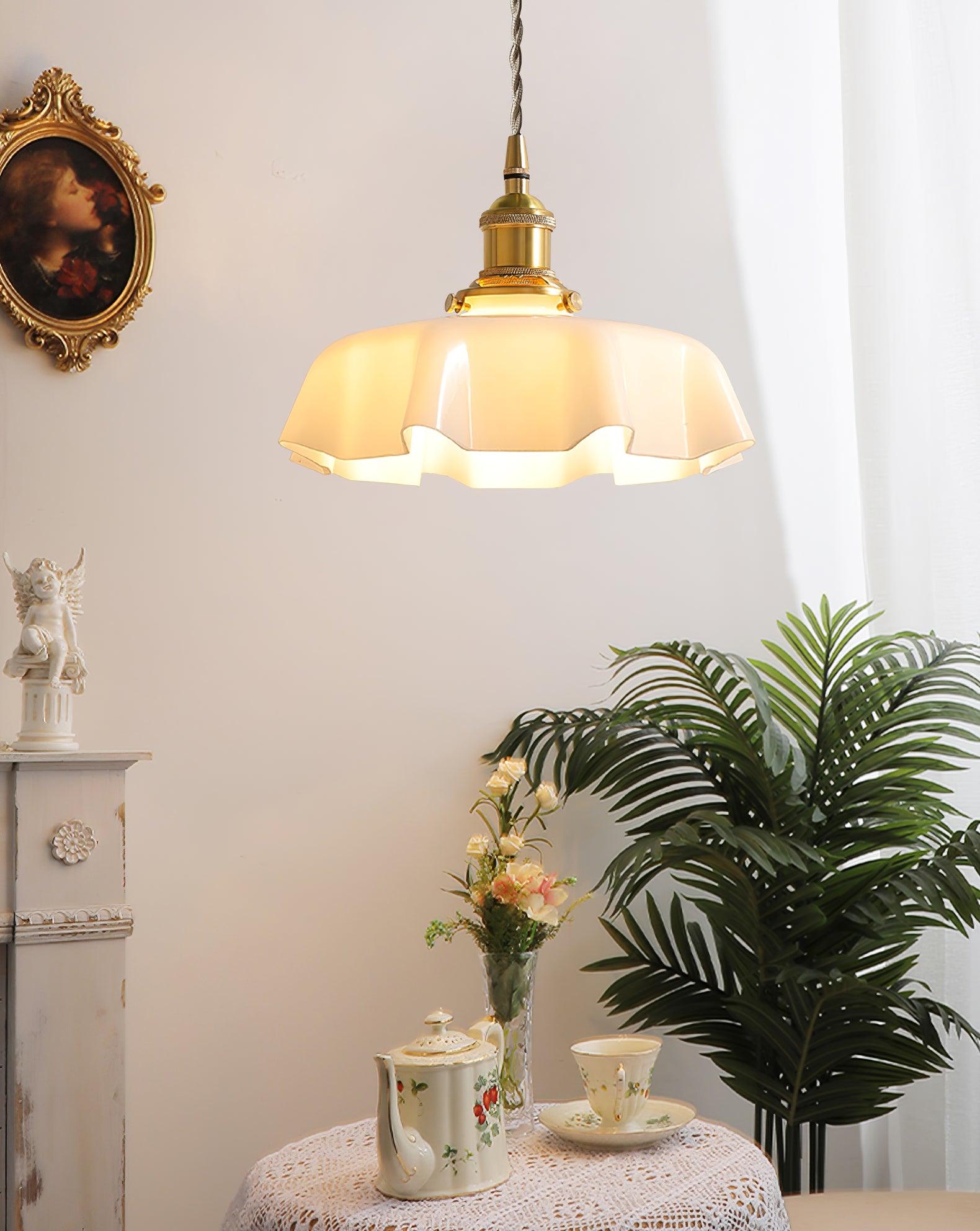 French Flower Pendant Light