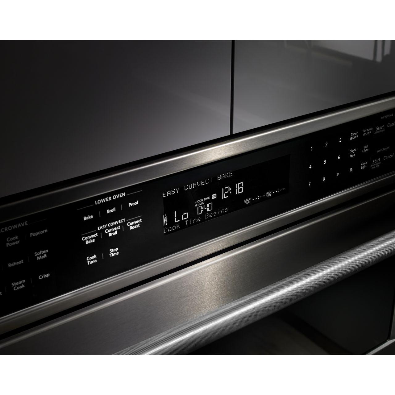 KitchenAid 30-inch, 5 cu. ft. Built-in Combination Wall Oven with Convection KOCE500EBS