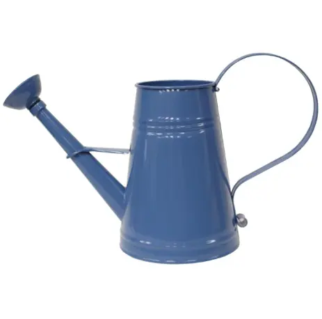 Hand Painted Blue Colored Watering Can Garden Accessories Galvanized Rustic Metal Plants Watering Can Small Planting Water Cans