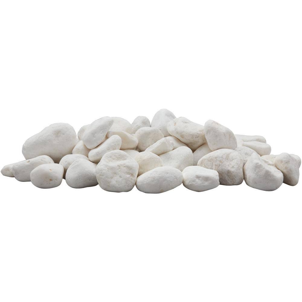 Rain Forest 2 in. to 3 in. 30 lb. Large Snow White Pebbles RFSWP3-30