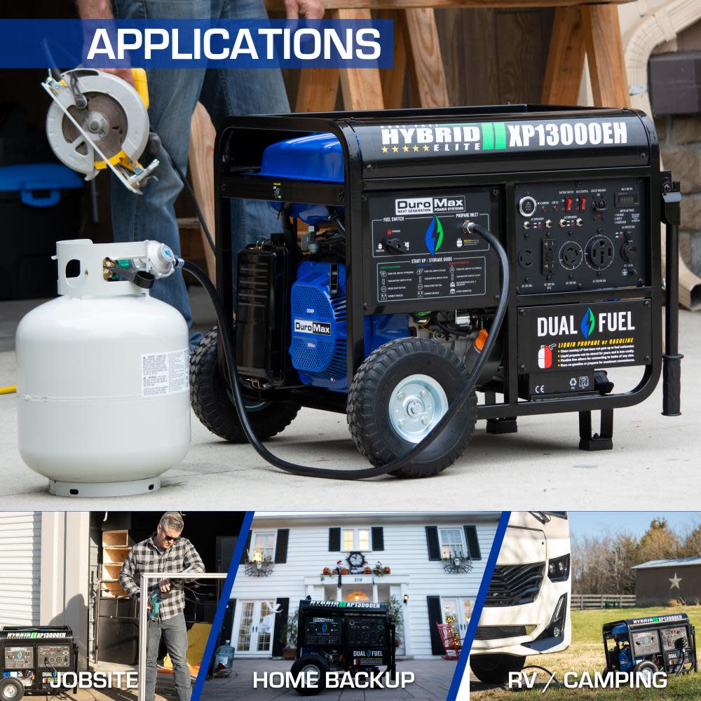 13000-Watt Dual Fuel Hybrid Portable Generator