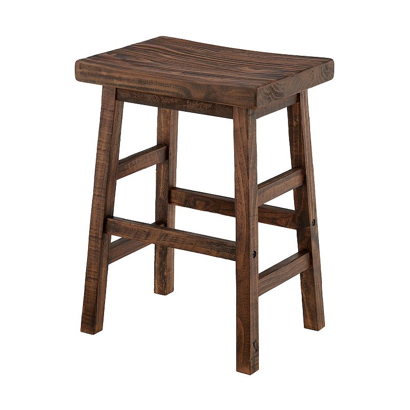 Alaterre Furniture Pomona Farmhouse Wood Counter Stool