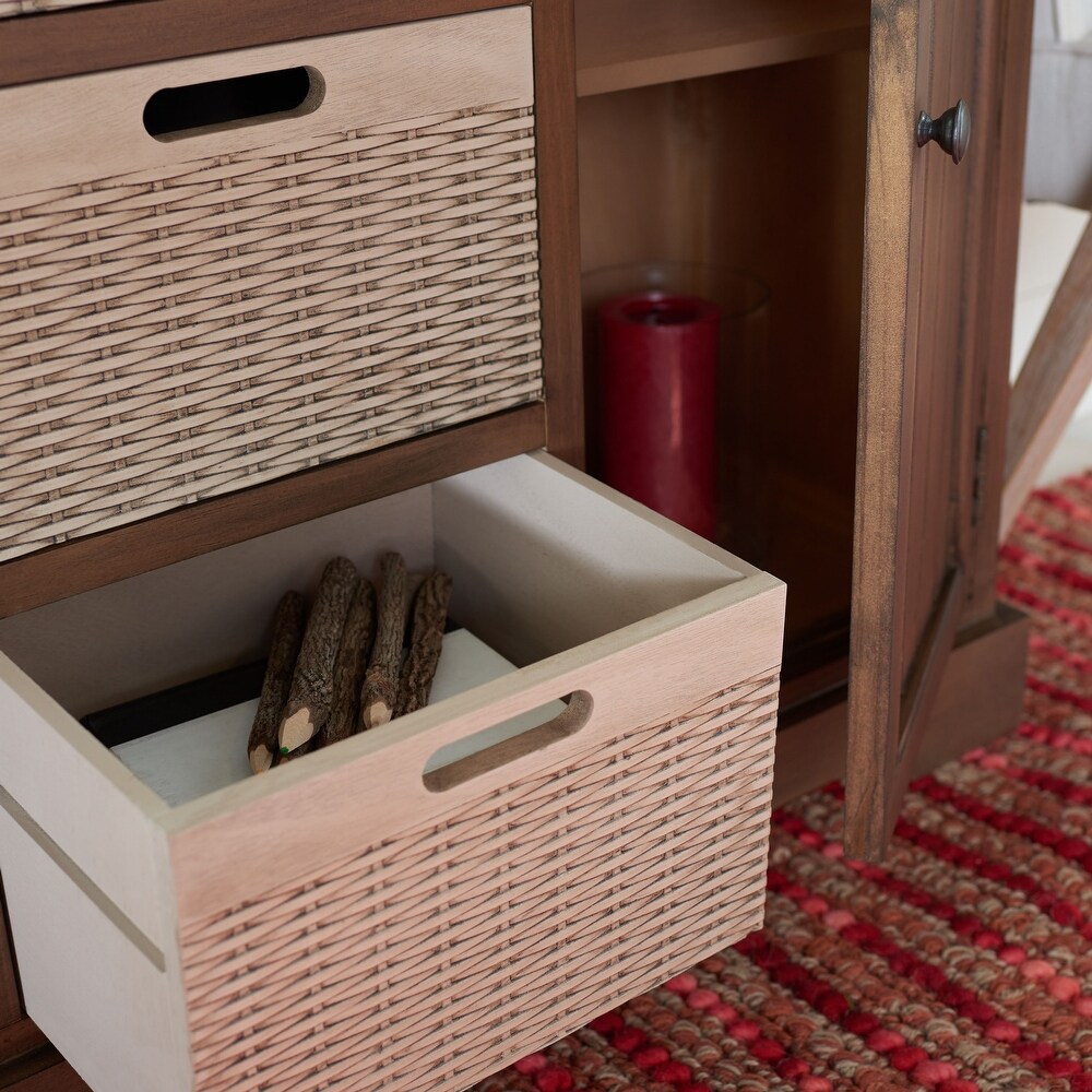 SAFAVIEH Landers 2 Drawer and 3 Removable Baskets   39.8\