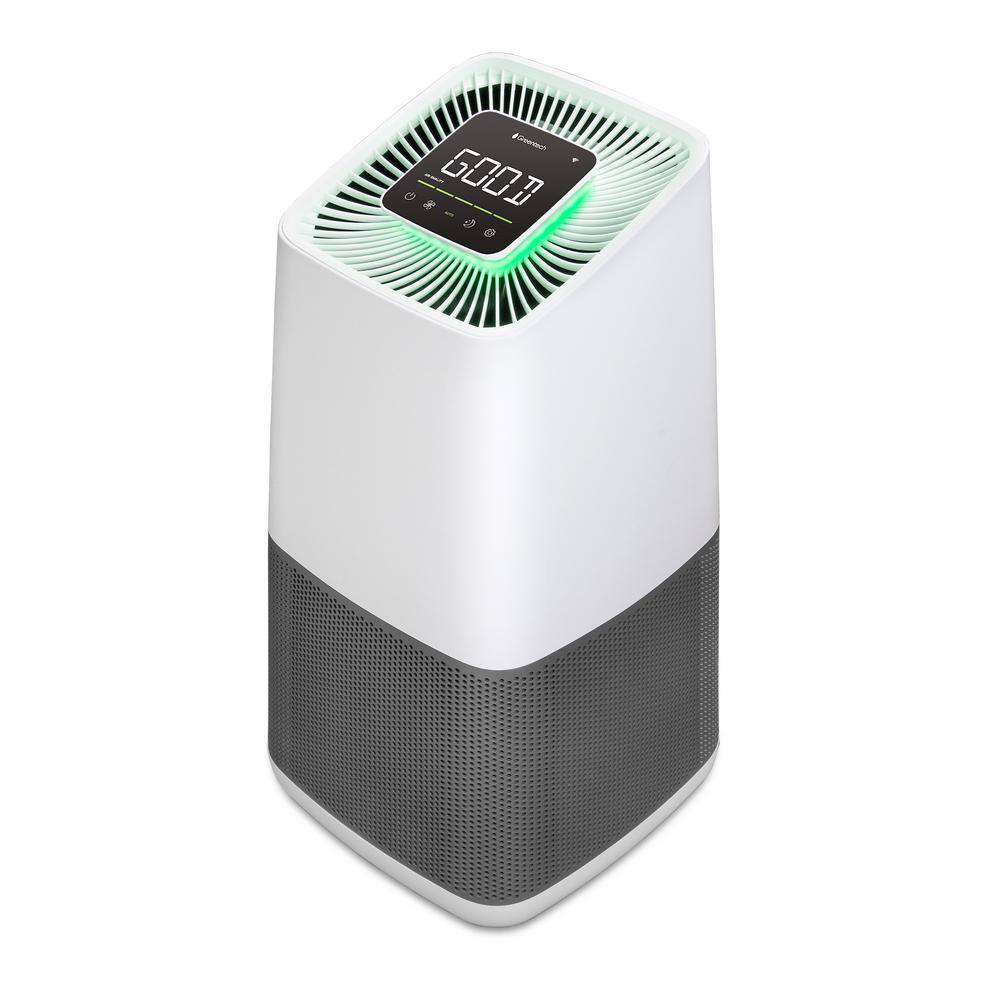 GreenTech Environmental 1375 sq. ft. HEPA - True Filter Whole House Air Purifier in White with ODOGard 1X5826