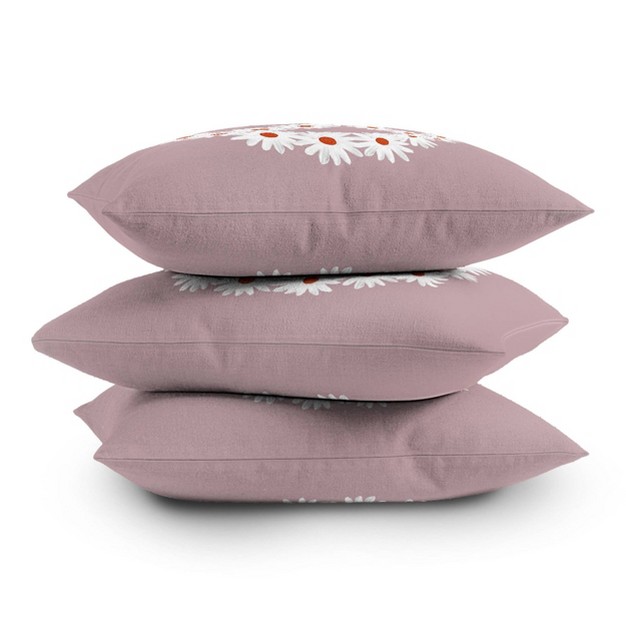 Emanuela Carratoni x27 no War Again x27 Outdoor Throw Pillow Purple Deny Designs