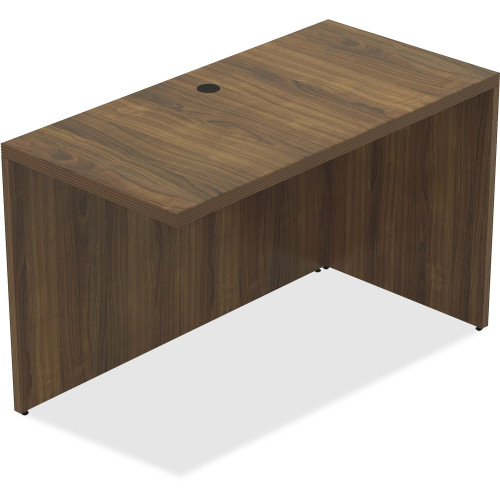 Lorell Chateau Series Walnut Laminate Desking Return (34323)