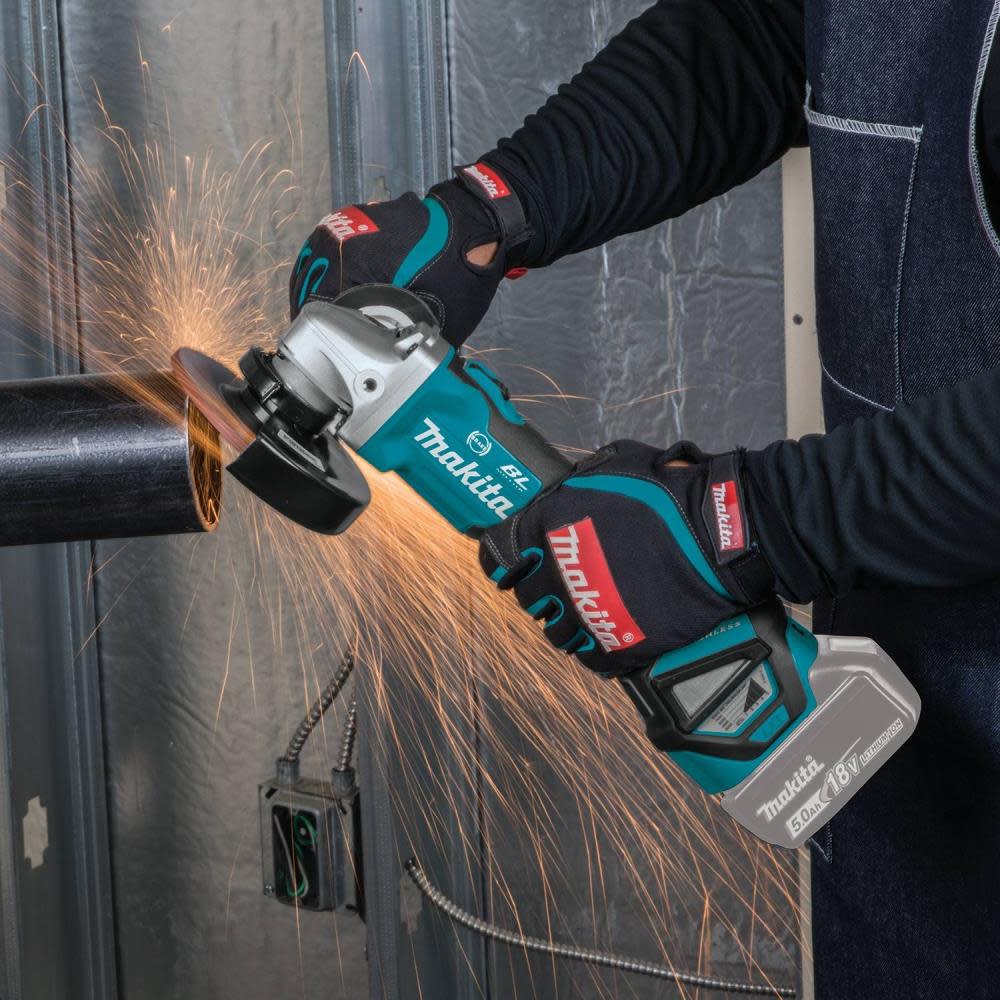 18V LXT? Lithium-Ion Brushless Cordless 4-1/2” / 5 Cut-Off/Angle Grinder， with Electric Brake and AWS?， Tool Only ;