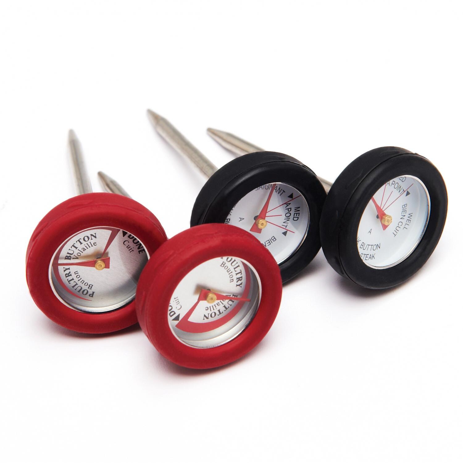 Broil King 2-Inch Mini BBQ Thermometers With Silicone Bezel