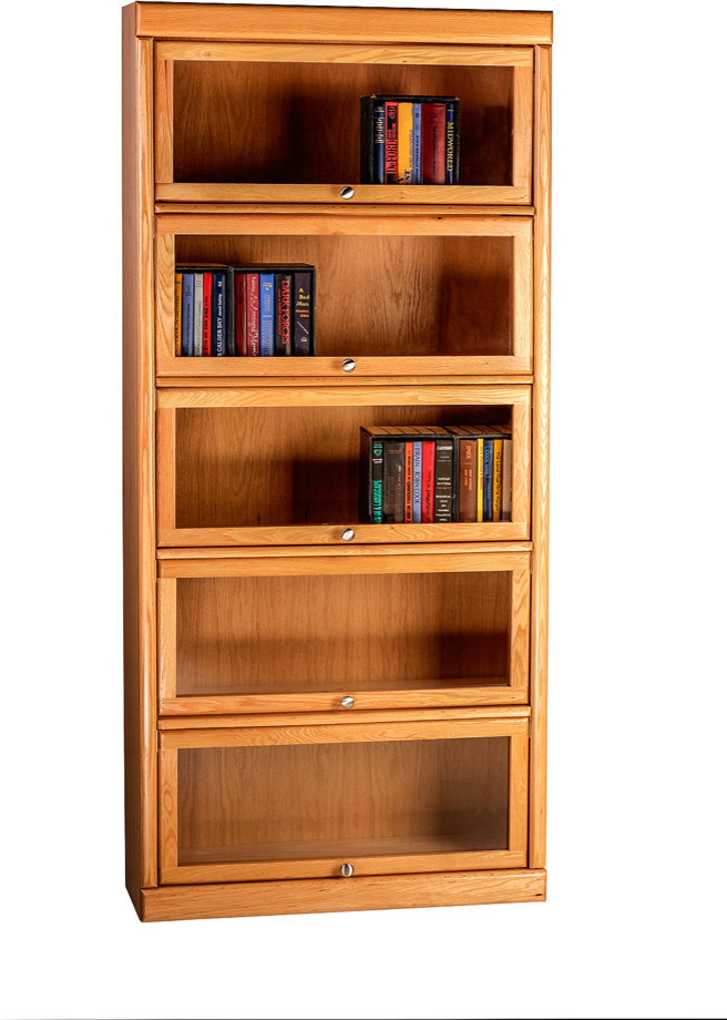 Bullnose Oak Lawyers Bookcase   Transitional   Bookcases   by Oak Arizona  Houzz