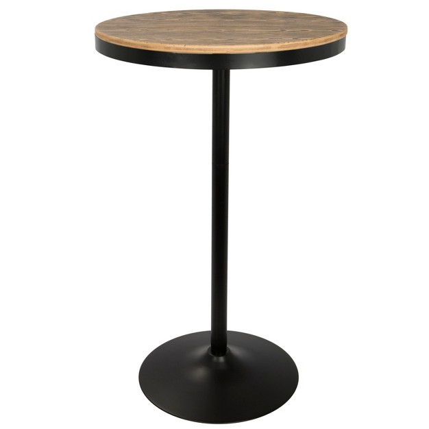 Dakota Industrial Adjustable Bar Height Table Lumisource