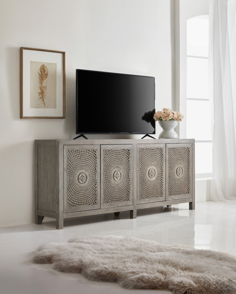 Melange Emmett Entertainment Console   Tropical   Entertainment Centers And Tv Stands   by HedgeApple  Houzz