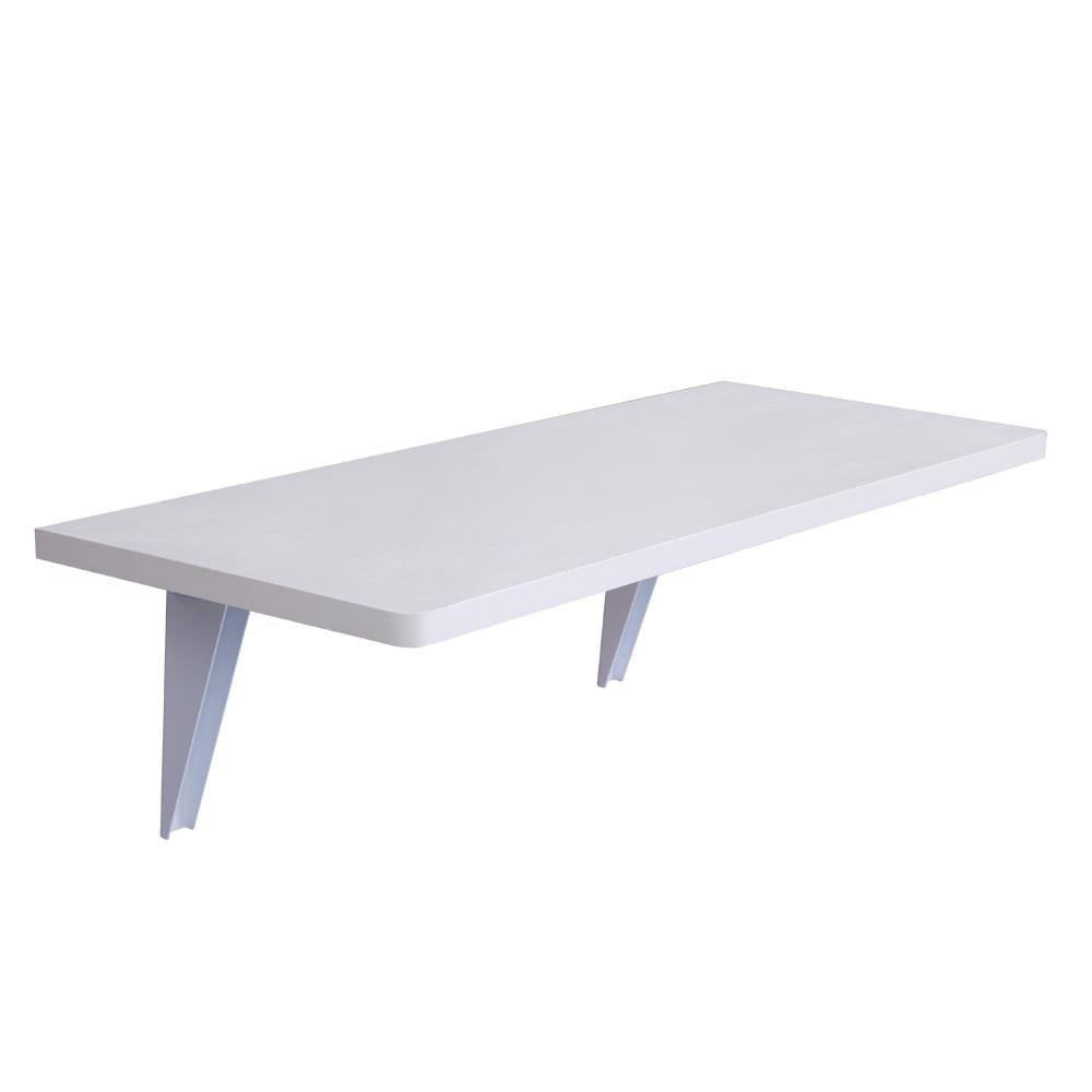 Zimtown Wall-Mounted Folding Table for Office Home Kitchen,Writing Table Laptop PC Desk White